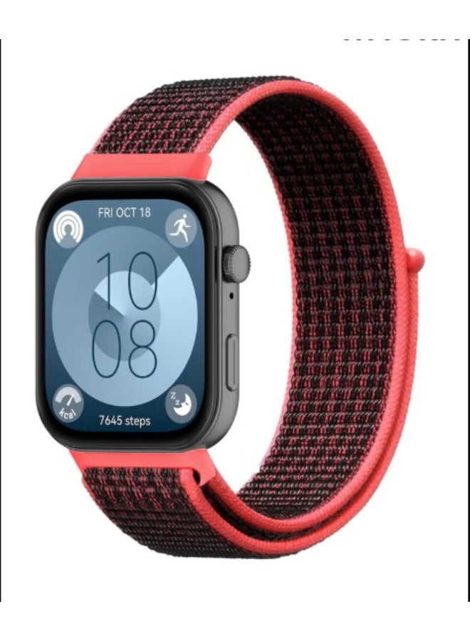Red Fabric Replacement Wristband for iWatch 42/44/45mm - Image 3